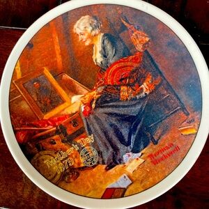 Knowles Collector’s Plate certified by the Norman Rockwell Society of America